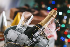 coupe champagne bouteille