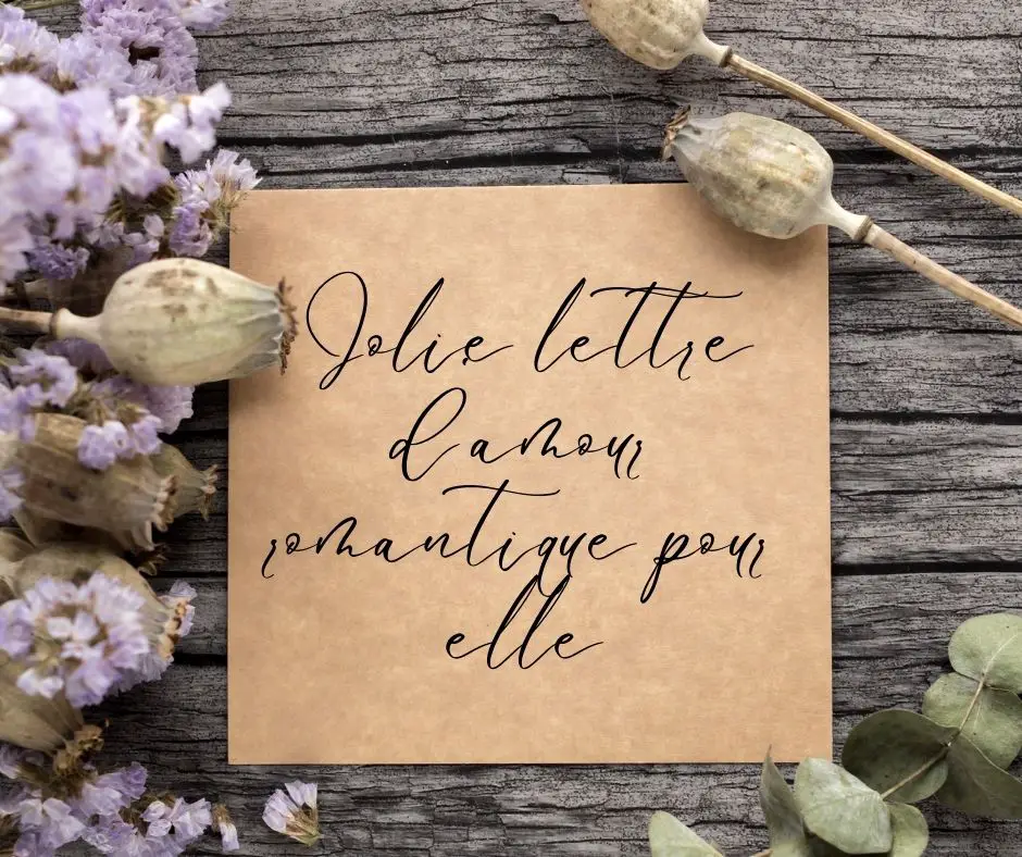 jolie lettre d'amour pour elle