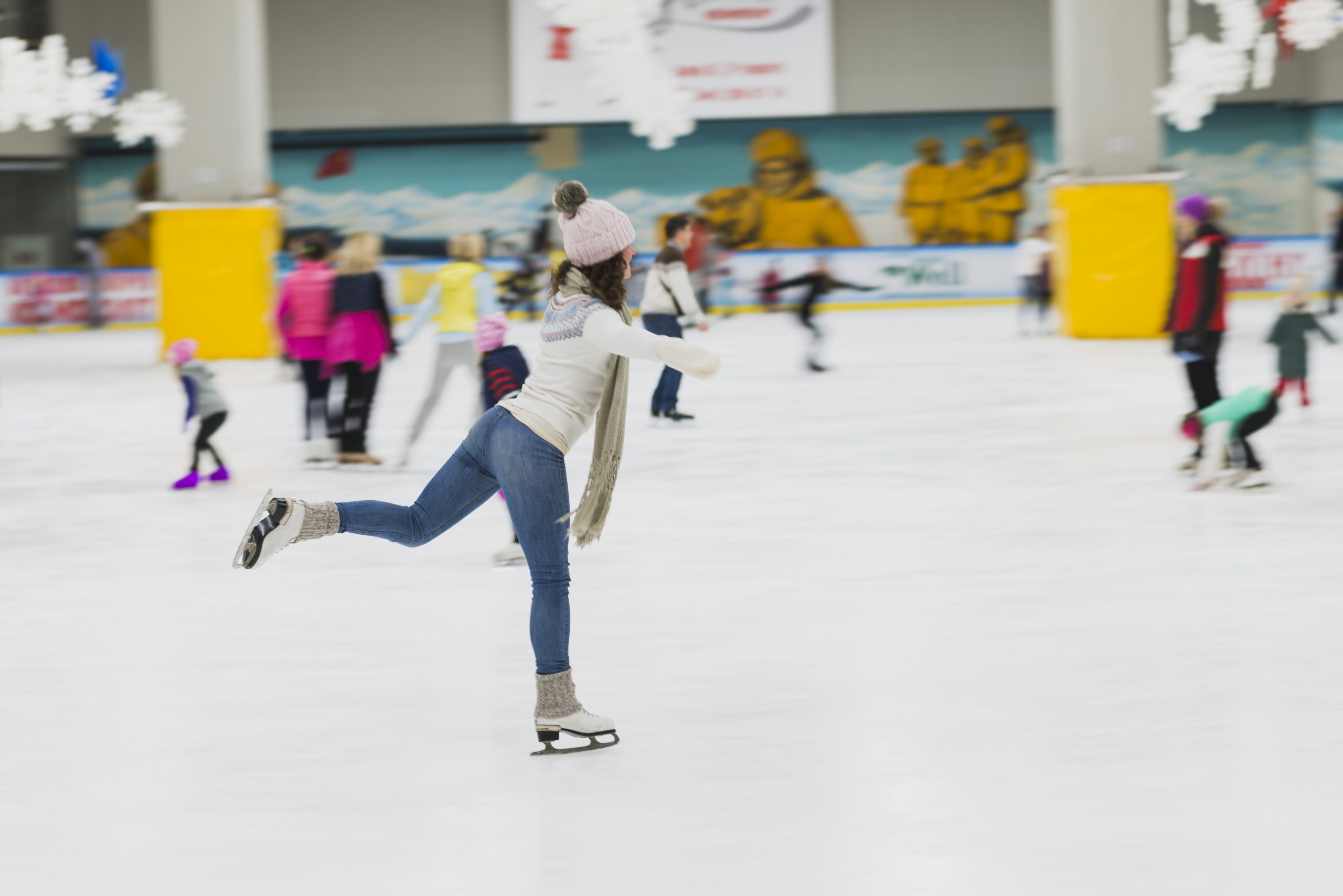 patin à glace en intérieur