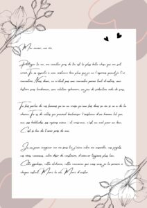 lettre d'amour pour elle