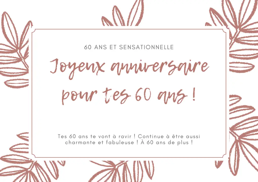 message d'anniversaire sympa