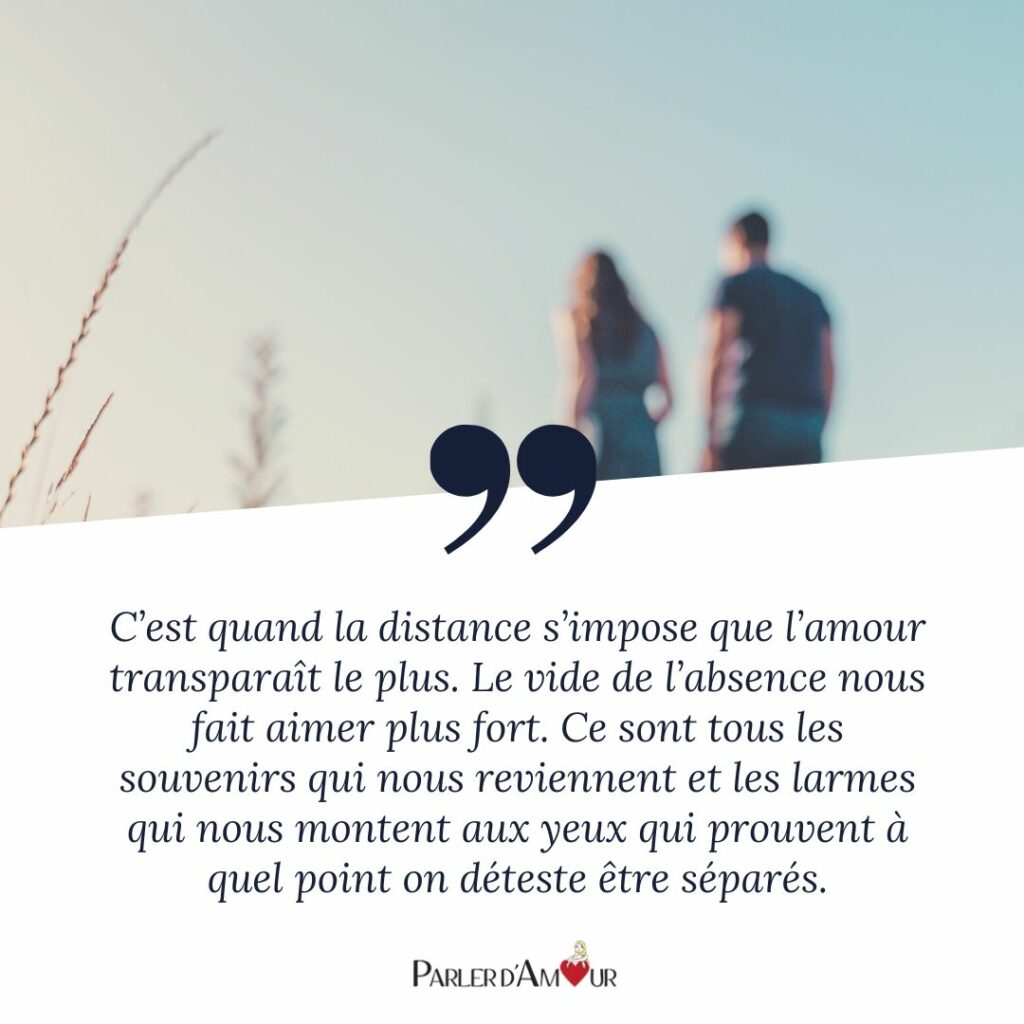 proverbes d'amour à distance