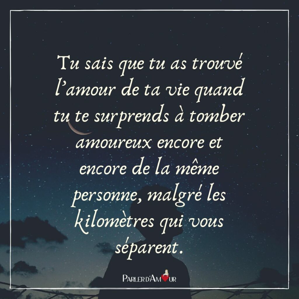 phrase d'amour à distance