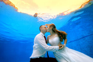 demande en mariage sous l'eau