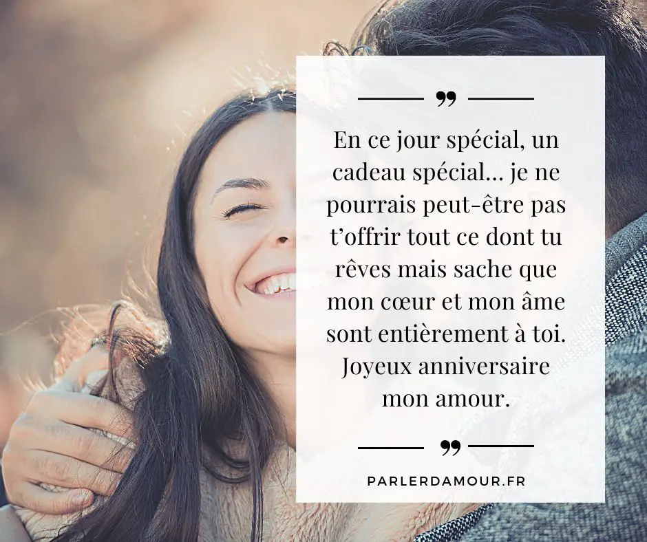 joyeux anniversaire mon amour texte femme