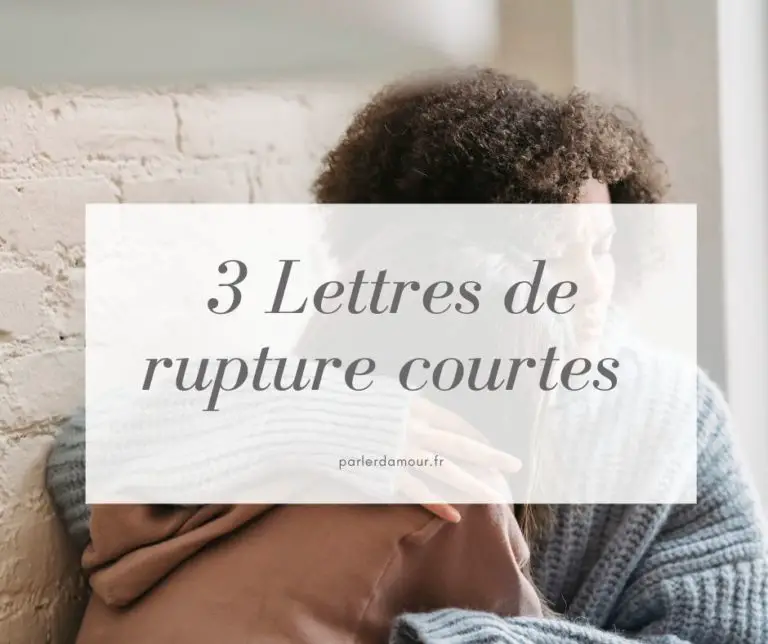 lettre de rupture courte