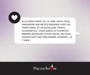 message bonne journée mon amour