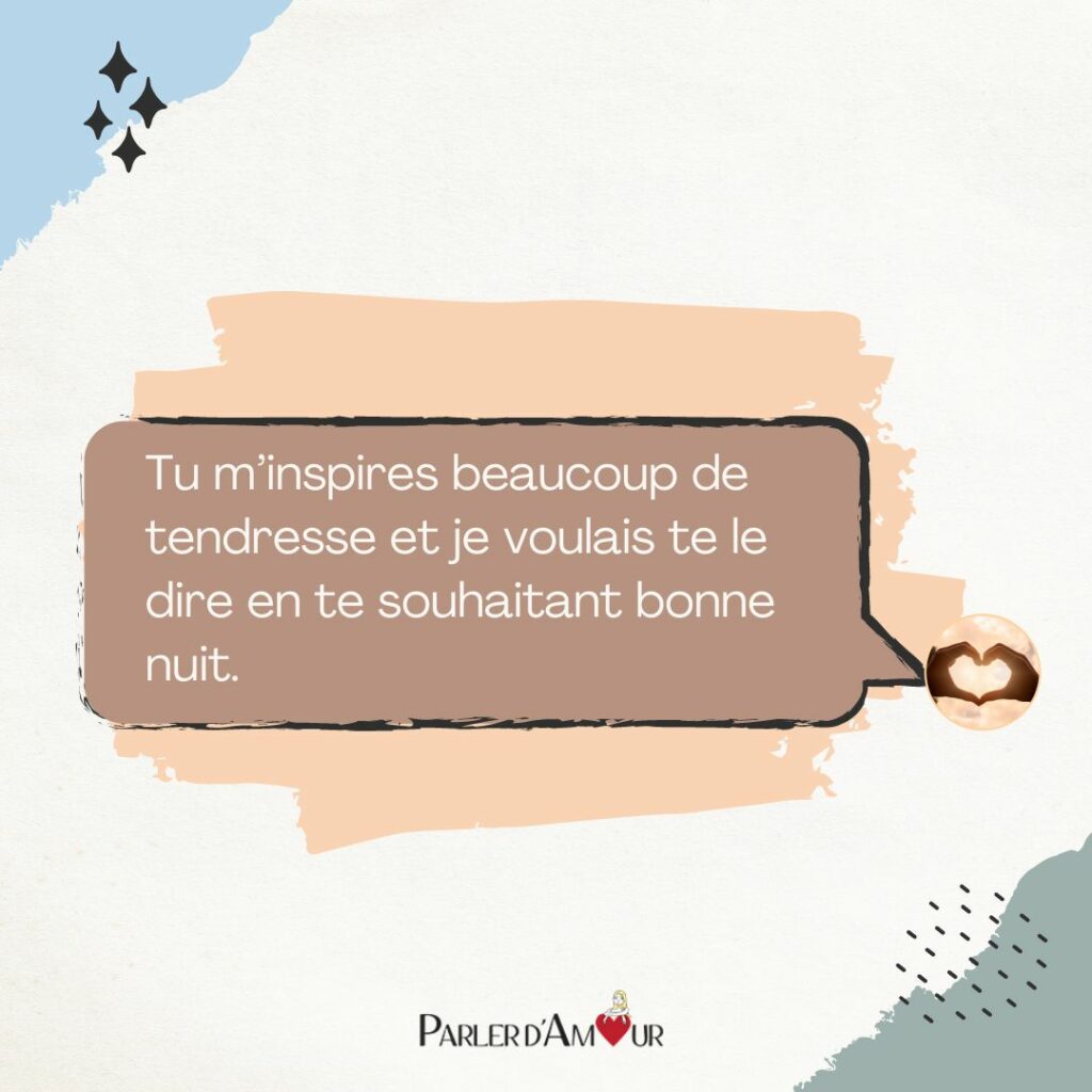 message de bonne nuit pour un début de relation