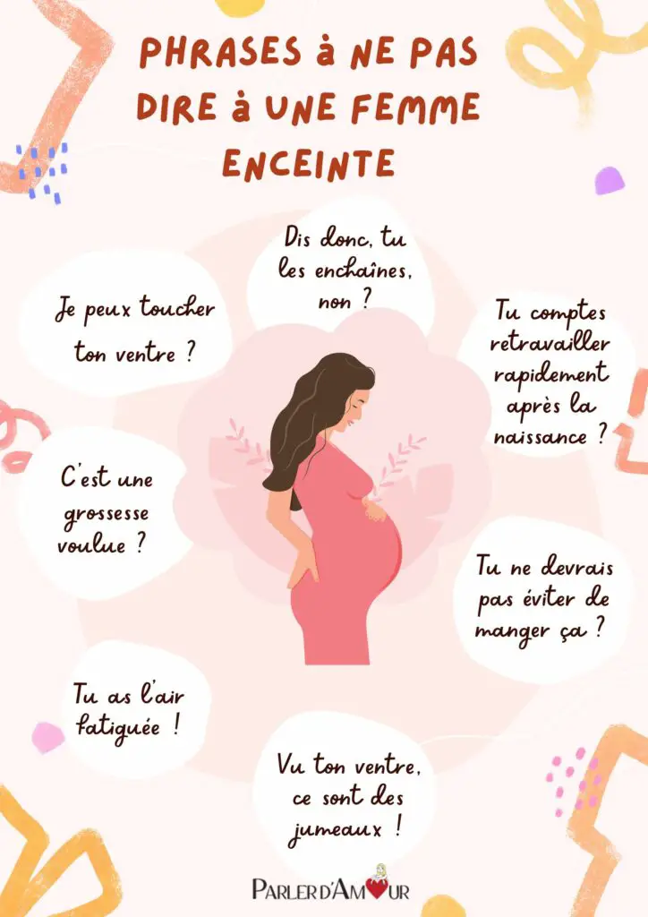 phrases à ne pas dire à une femme enceinte