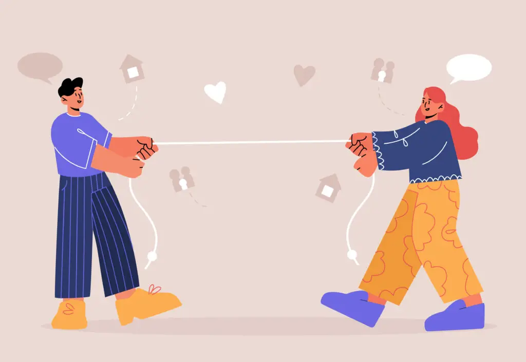 équilibre dans le couple illustration