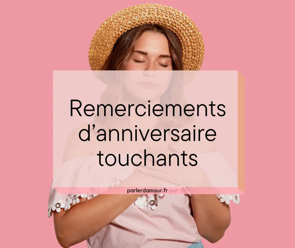 remerciement d'anniversaire touchant