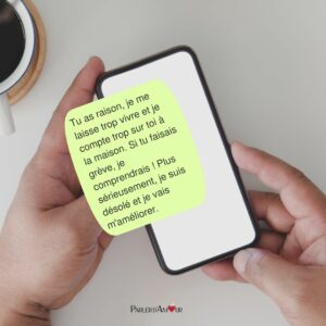 sms d'amour après une dispute