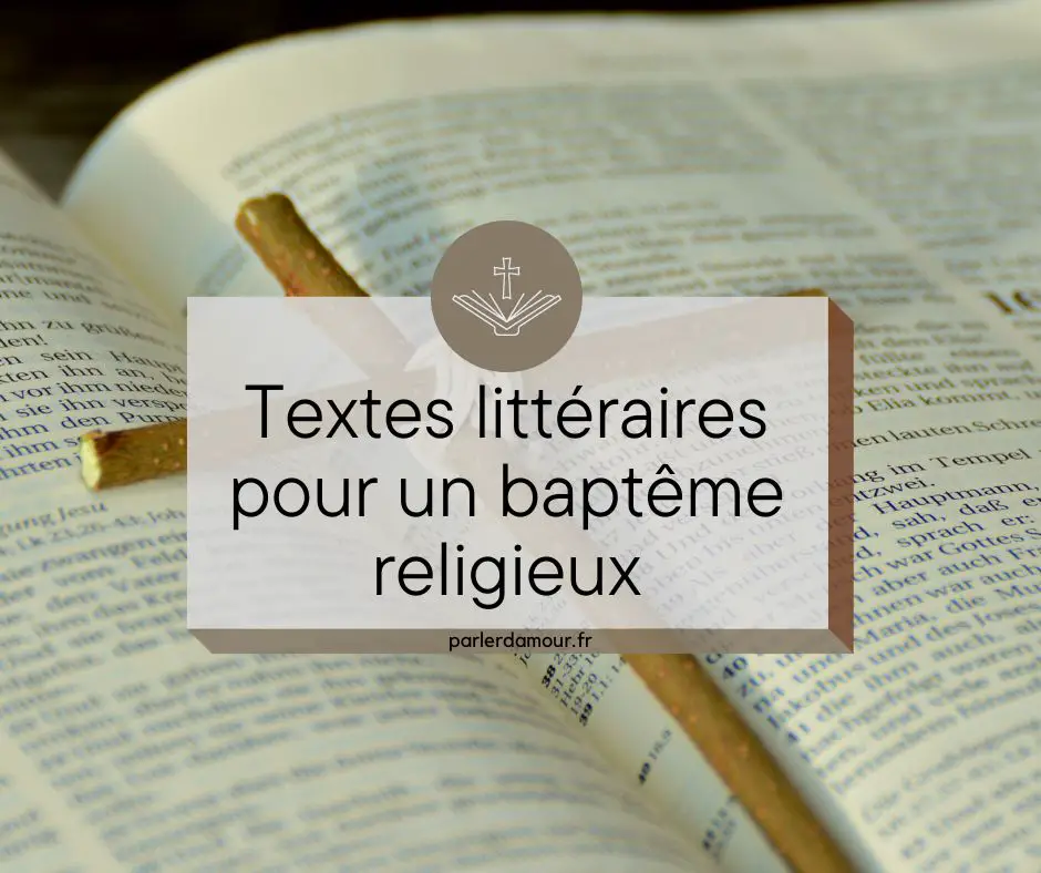 jolies textes pour un baptême religieux