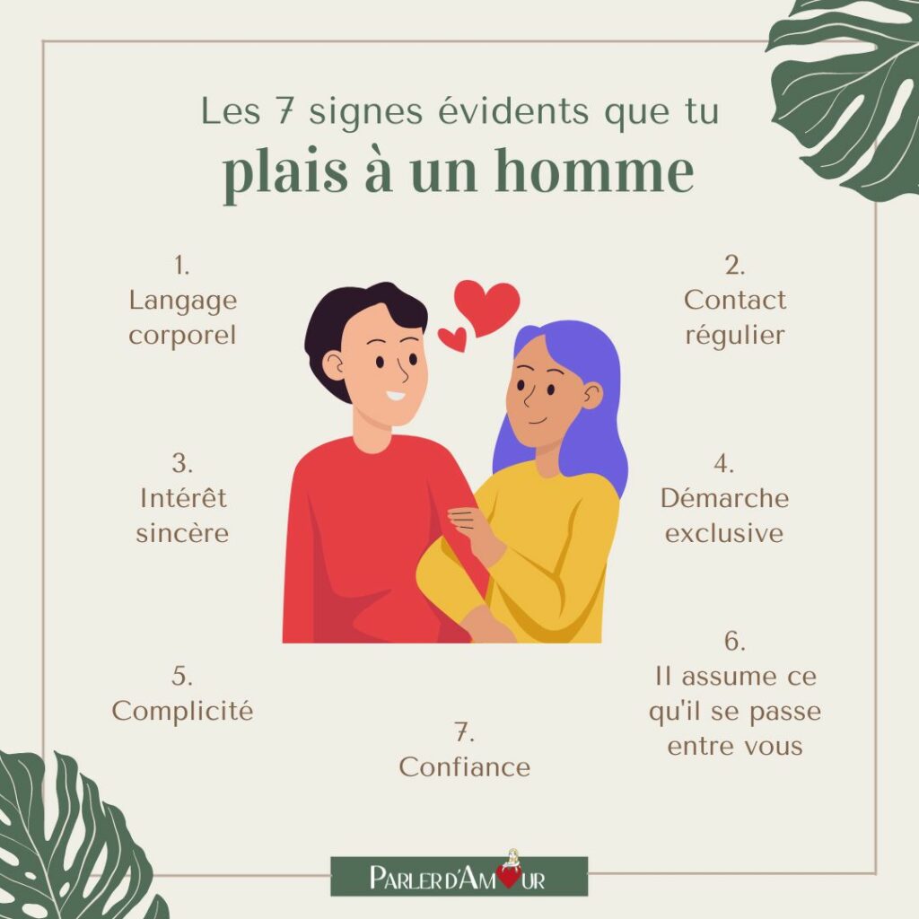 les 7 signes évidents que tu plais à un homme