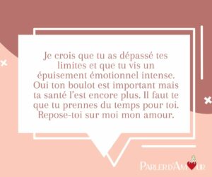 message de soutien moral pour son amour