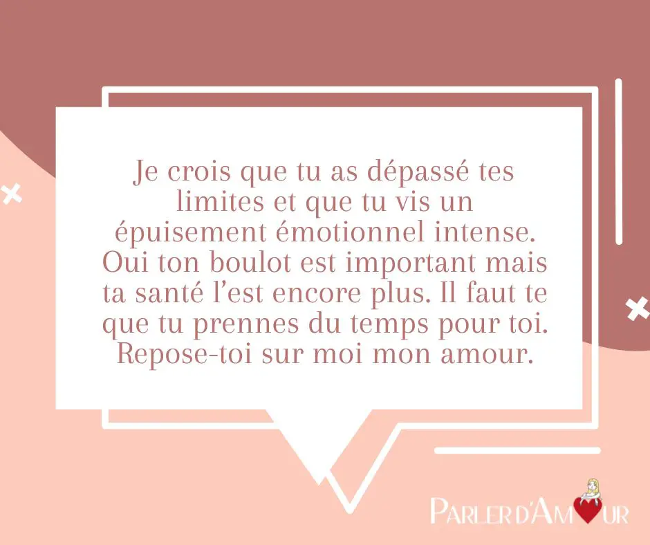 message de soutien moral pour son amour