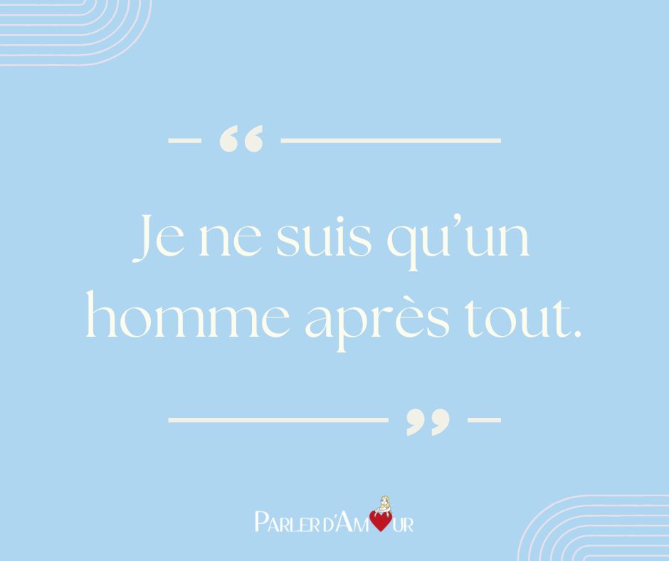 phrase de rupture chez l'homme