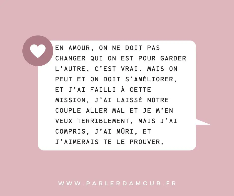 texte touchant pour son ex qu'on aime encore