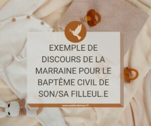 exemple de discours pour un baptême religieux