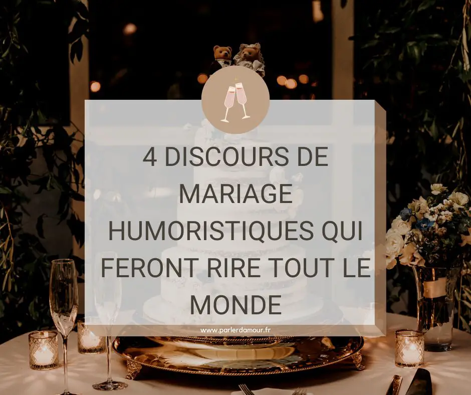 exemple de discours de mariage humoristique