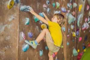 Activité à faire avec ses enfants dès 4 ans : L’escalade de bloc